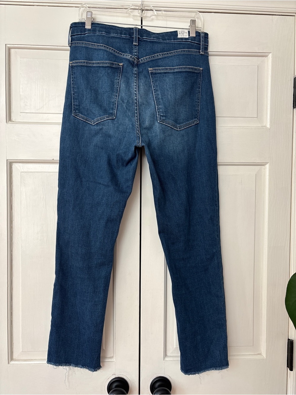 Frank & Eileen Derry Slim Straight Leg Jeans Raw Hem Women Size 30 Quiet Luxury - Picture 11 of 16